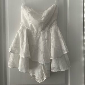 Hello Molly Freshest Gal White romper